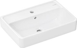HANSGROHE XANUIA Q WASTAFEL COMPACT 550/370 MET KRAANGAT MET OVERLOOP WIT 60209450