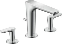 AXOR CITTERIO C 3-GATS WASTAFELKRAAN 125 MET POPUP TREKWASTE BRUSHED NICKEL 49060820