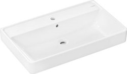 HANSGROHE XANUIA Q GESLEPEN OPZETWASTAFEL 800/480 MET KRAANGAT MET OVERLOOP WIT 60250450