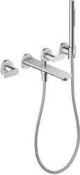 AXOR CITTERIO C 3-GATS INBOUW BADKRAAN WANDMONTAGE MET HANDDOUCHE CHROOM 49480000