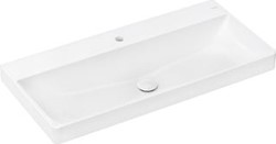 HANSGROHE XELU Q OPZETWASTAFEL GESLEPEN 1000/480 MET KRAANGAT ZONDER OVERLOOP SMARTCLEAN WIT 61039450