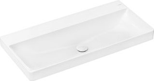 HANSGROHE XELU Q OPZETWASTAFEL GESLEPEN 1000/480 ZONDER KRAANGAT EN OVERLOOP SMARTCLEAN WIT 61041450