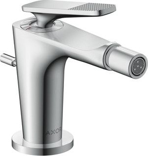 AXOR CITTERIO C EENGREEPS BIDETMENGKRAAN MET POPUP TREKWASTE EN CUBIC CUT BRUSHED NICKEL 49211820