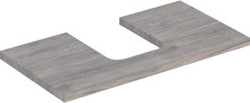 GEBERIT ONE WASTAFELBLAD VOOR OPZETWASTAFEL THIN RIM MIDDEN 90 CM NOTEN HICKORY 505.273.00.6