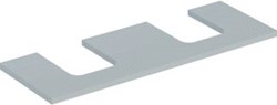 GEBERIT ONE WASTAFELBLAD VOOR OPZETWASTAFEL THIN RIM LINKS EN RECHTS 135 CM GREIGE MAT 505.276.00.7