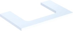 GEBERIT ONE WASTAFELBLAD VOOR OPZETWASTAFEL MIDDEN 75 CM WIT HOOGGLANS 505.282.00.1