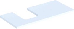 GEBERIT ONE WASTAFELBLAD VOOR OPZETWASTAFEL THIN RIM LINKS 105 CM WIT MAT 505.294.00.2