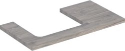 GEBERIT ONE WASTAFELBLAD VOOR OPZETWASTAFEL LINKS 90 CM NOTEN HICKORY 505.303.00.6
