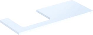 GEBERIT ONE WASTAFELBLAD VOOR OPZETWASTAFEL LINKS 120 CM WIT HOOGGLANS 505.305.00.1