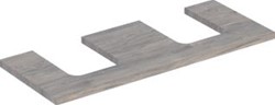GEBERIT ONE WASTAFELBLAD VOOR OPZETWASTAFEL THIN RIM LINKS EN RECHTS 120 CM NOTEN HICKORY 505.335.00.6