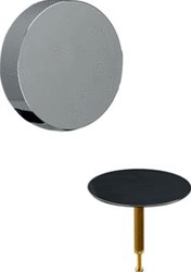 GEBERIT AFBOUWSET D52 BADAFVOER MET DRAAIBEDIENING: GLANSCHROOM 150.281.21.1