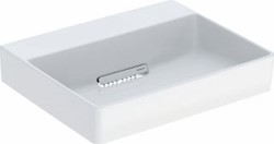 GEBERIT ONE WASTAFEL AFVOER HORIZONTAAL 50X41CM ZONDER KRAANGAT KERATECT 505.018.00.1