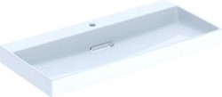 GEBERIT ONE WASTAFEL AFVOER HORIZONTAAL 105X48CM MET KRAANGAT KERATECT 505.046.00.1