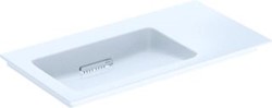 GEBERIT ONE MEUBELWASTAFEL AFVOER HORIZONTAAL AFLEG RECHTS 90X48CM ZONDER KRAANGAT KERATECT 505.008.00.1