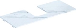 GEBERIT ONE WASTAFELBLAD VOOR OPZETWASTAFEL THIN RIM MIDDEN 120CM MARMEROPTIEK WIT 505.105.00.1