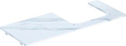 GEBERIT ONE WASTAFELBLAD VOOR OPZETWASTAFEL RECHTS 120CM MARMEROPTIEK WIT 505.155.00.1