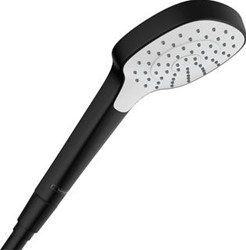 HANSGROHE CROMA SELECT E 1JET ECOSMART 9 L/MIN HANDDOUCHE WIT/CHROOM MAT ZWART 26815670