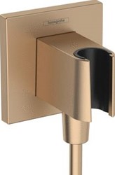 HANSGROHE FIXFIT PORTER E HANDDOUCHEHOUDER INCL. MUURAANSLUITBOCHT BRUSHED BRONZE 26889140