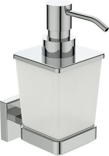 IDEAL STANDARD ZEEPDISPENCER ENKEL IOM SQUARE HO 159MM BASISVORM HOEKIG FLACON E2252AA