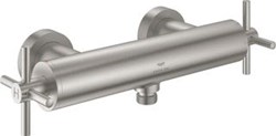 GROHE ATRIO NEW CLASSIC DOUCHEKRAAN ZONDER OMSTEL MET KOPPELINGEN HOH=15CM SUPERSTEEL 26895DC0