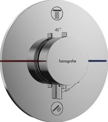 HANSGROHE SHOWERSELECT COMFORT S AFBOUWDEEL VOOR INBOUW DOUCHEKRAAN THERMOSTATISCH MET 2 FUNCTIES ROND CHROOM 15554000