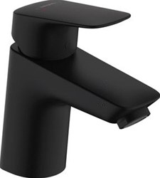 HANSGROHE HG BASIN MIXER LOGIS 70 MATT BLACK WITH PUSH-OPEN WASTE SET 71077670