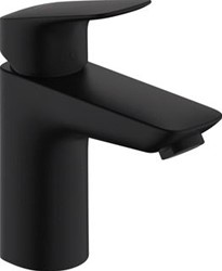 HANSGROHE HG SINGLE LEVER BASIN MIXER LOGIS 100 COOLSTART MATT BLACK WITHOUT WAS 71103670