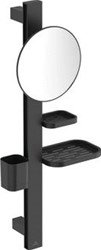 IDEAL STANDARD ALU+ ACCESSOIRE BAR MET SPIEGEL ROND 20.5CM SILK BLACK BD589XG