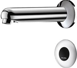 DELABIE TEMPOMATIC WASTAFELKRAAN TC 155 OP NET 230/12V UITLOOP L.170 441157
