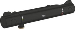GROHE GROHTHERM 800 DOUCHEKRAAN THERMOSTATISCH ZONDER OMSTEL ZONDER KOPPELINGEN HOH=15CM MAT ZWART 1022072430