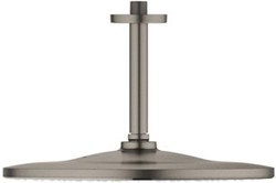 GROHE RAINSHOWER 310 HOOFDDOUCHESET ROND PLAFOND MONO 9,5 L/M HARD GRAPHITE GEBORSTELD 26560AL0