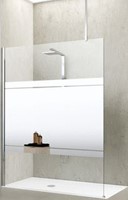 NOVELLINI KUADRA H INLOOPDOUCHE (47 CM VERSTELBAAR T/M 50 CM) MOTIEF RAVENNA GLAS SHINY RED CHROOM PROFIEL KUADH50-51M