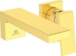 IDEAL STANDARD EXTRA WANDMENGKRAAN 5 L/MIN MET UITLOOP 180 MM 2 OPBOUWDELEN VOOR COMBINATIE MET INBOUWDEEL A1313NU IN BRUSHED GOLD AFWERKING BD509A2