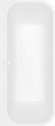 VILLEROY & BOCH ARCHITECTURA KUNSTSTOF DUOBAD ACRYL NAADLOOS BACK TO WALL 180X80X57.5CM WIT ALPIN  UBA180ARE9CS00V-01