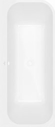 VILLEROY & BOCH ARCHITECTURA KUNSTSTOF DUOBAD ACRYL BACK TO WALL 180X80X57.5CM HOEKINBOUW LINKS WIT ALPIN  UBA180ARE9CL00V-01