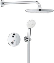 GROHE RAPIDO PERFECT SHOWER SET MET TEMPESTA 250 HOOFDDOUCHE ROND MET HANDDOUCHE MET 2 STRAALSOORTEN CHROOM  1039960000