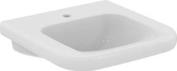 IDEAL STANDARD CONTOUR 21+ | WASTAFEL 550X545X195 MM IN GLANZEND WIT AFWERKING 1 KRAANGAT ZONDER OVERLOOP | SMARTGUARD+ E3611HY