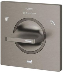 GROHE ALLURE AFBOUWDEEL VOOR INBOUW 3-WEG OMSTELLING BRUSHED HARD GRAPHITE  19590AL1