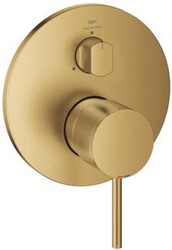 GROHE ATRIO NEW CLASSIC AFBOUWDEEL VOOR INBOUW DOUCHEKRAAN MET 3-WEG OMSTELLING ROND BRUSHED COOL SUNRISE  24356GN0