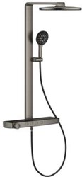 GROHE RAINSHOWER AQUA DOUCHESYSTEEM MET SMARTCONTROL DOUCHEKRAAN THERM. MET HOOFDD- ROND 36CM 2ST. 9 L/MIN. MET HANDDOUCHE 13CM 3 ST. BRUSHED HARD GRAPHITE  100964AL00