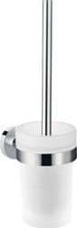 HANSGROHE LOGIS UNIVERSAL CLOSETBORSTELGARNITUUR MATGLAS WANDMODEL CHROOM  41722000