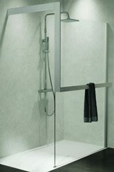 NOVELLINI KUADRA HANDDOEKHOUDER FRAME AAN DE BUITENKANT UITWENDIG RECHTS BEVESTIGING MUUR SHINY BLACK CHROME R80KUFRE10D-L