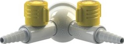 BROEN LAB KRAAN MESSING GECOAT 2KRANEN WANDM 1 GATS  25201168310-14
