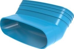 WAVIN VENTIZA BOCHT STAAND PVC 235X80 M/S BLAUW 3171923084
