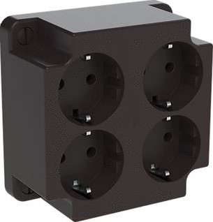 ABB DEKSEL ZWART T.B.V. 3640 MET 4-V WCD GERECYCLED KUNSTSTOF 1SPA007130F8014
