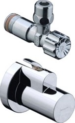 HANSGROHE FLOWSTAR HOEKSTOPKRAAN MET AFDEKROZET G3/8 GEBORSTELD BRONS (G1/2 KOPPELINGEN BIJGELEVERD)