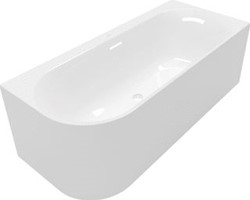 VILLEROY & BOCH LOOP & FRIENDS BACK-TO-WALL BAD VOOR HOEKINBOUW RECHTS OVAL 1700 X 750 MM WHITE ALPINE