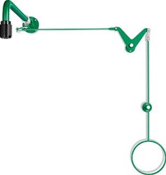 RADA B-SAFETY NOODDOUCHE MET TREKSTANGBEDIENING VOOR MONTAGE BOVEN DE DEUR VOOR OPBOUW LEIDINGWERK
