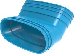 WAVIN VENTIZA STAANDE BOCHT 45º 195 MM MOF X MOF PVC