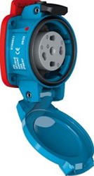 MARECHAL PN CONTACTDOOS POLY BLAUW SIZE.1 IP66/67 1P+N+A 30A 250V AC 01N4015
